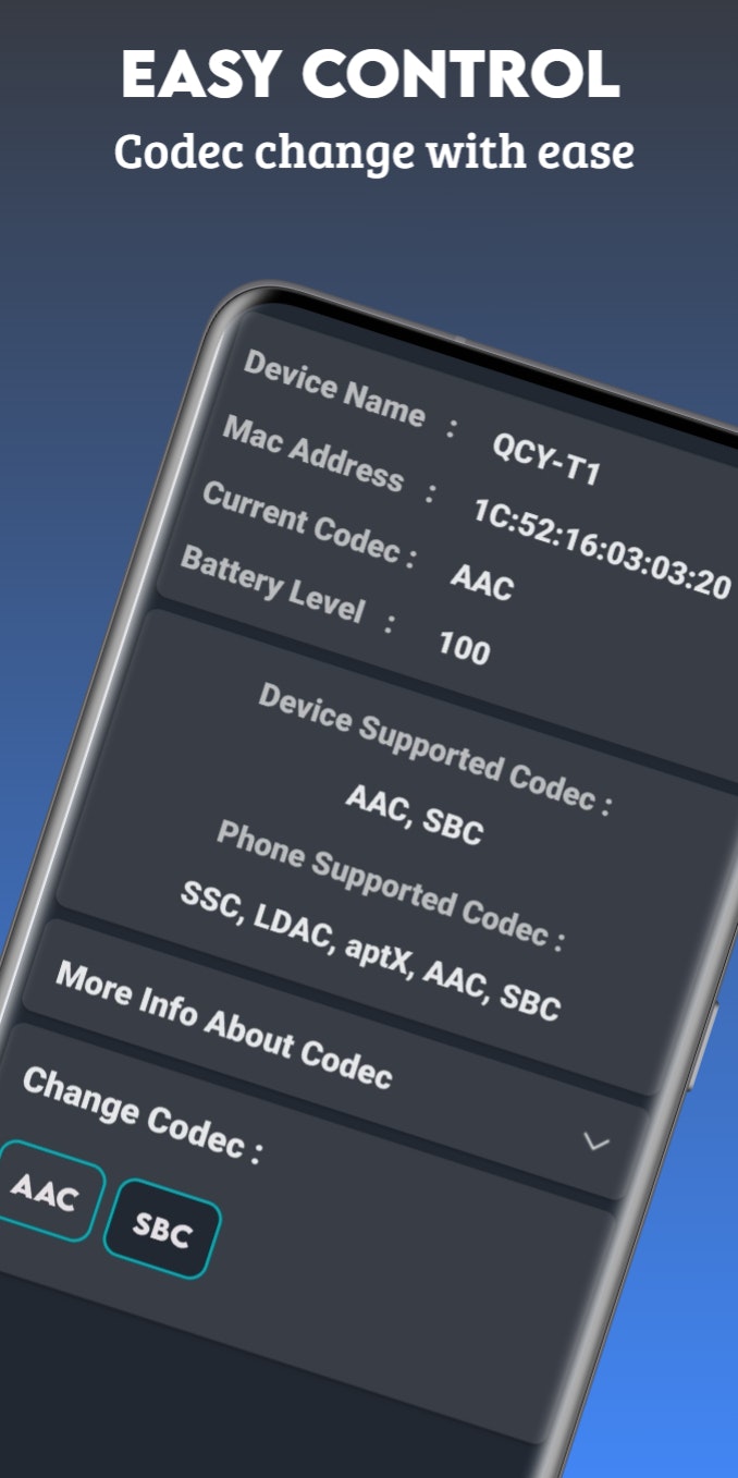 Media Bluetooth Codec Changer untuk Android 5