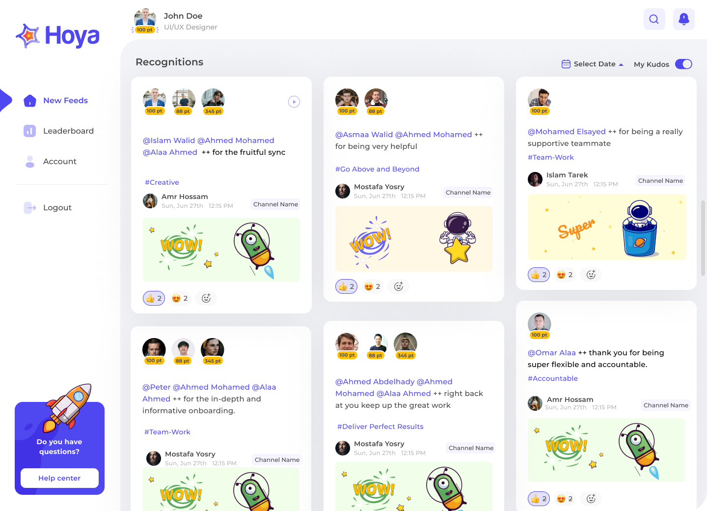 Hoya - Reconocimiento gratuito del equipo para Slack - Diversión y simple Reconocimiento Slack Bot para motivar a su equipo media 5