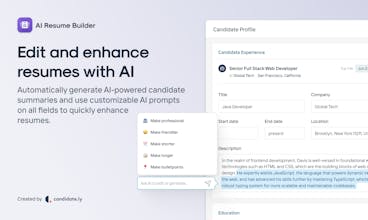 AI Resume Builder for Recruiters gallery image