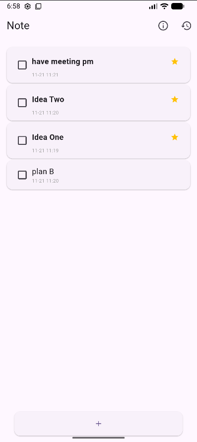 Idea Note - Main product screenshot demonstrating key features and user interface