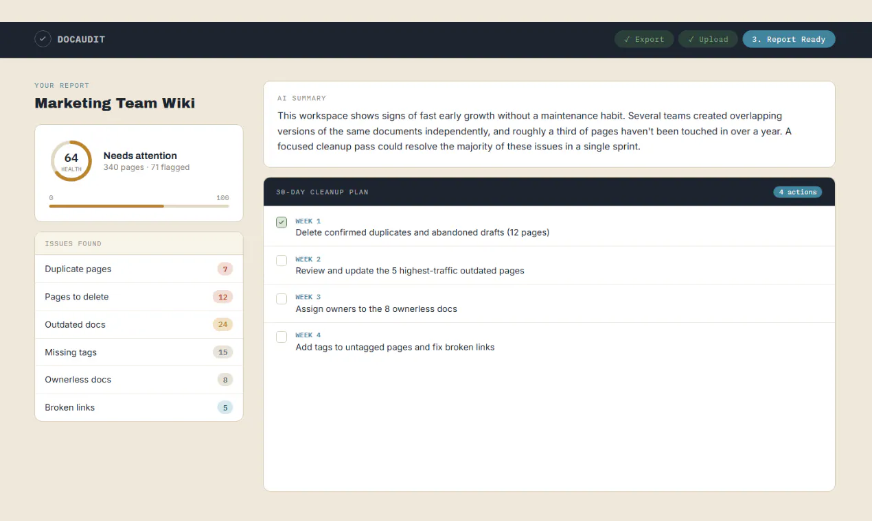 DocAudit: Knowledge Base Audits gallery image