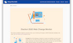 Election 2020 Web Change Monitor image