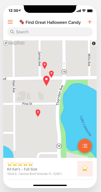 Halloween Candy Map gallery image