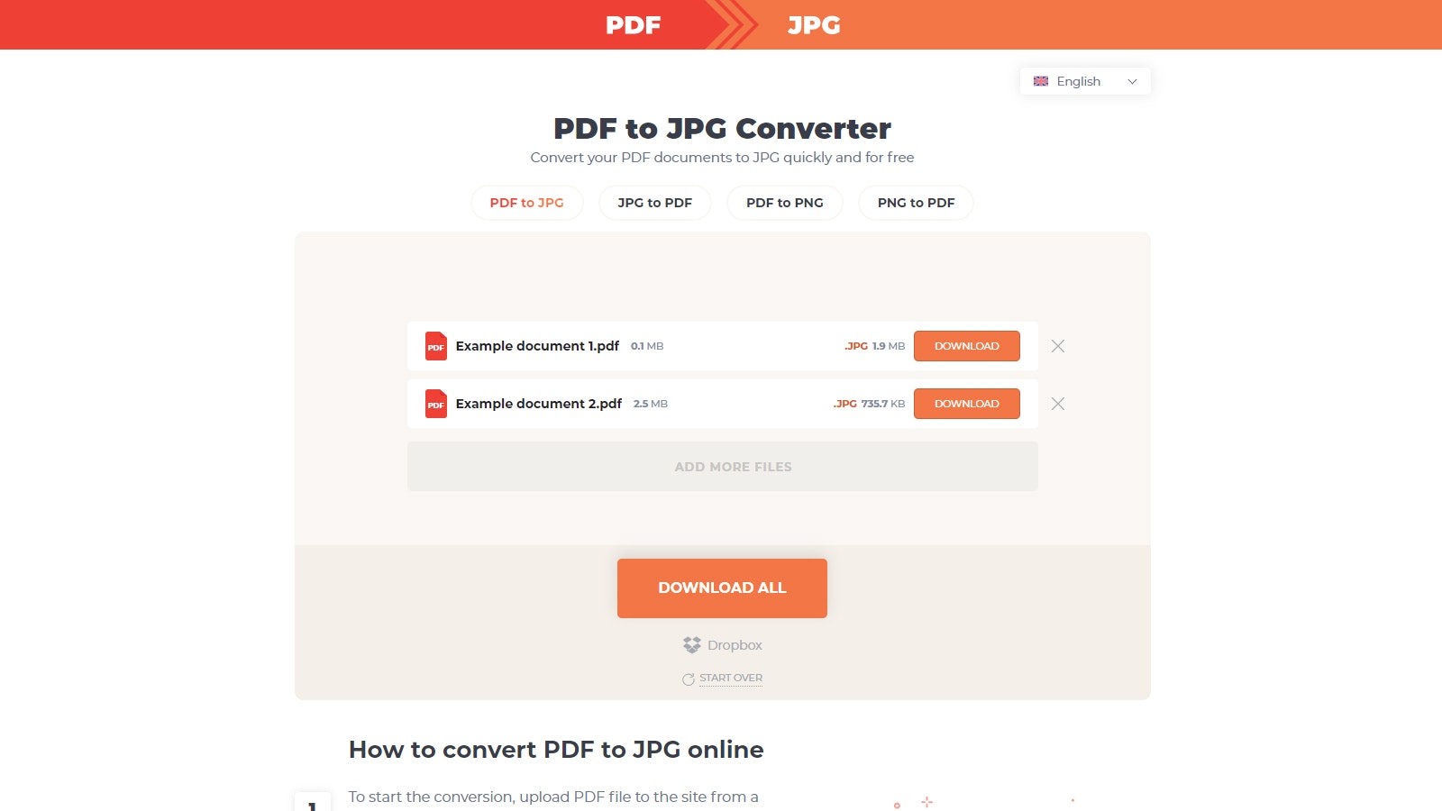 PDF to JPG Converter gallery image
