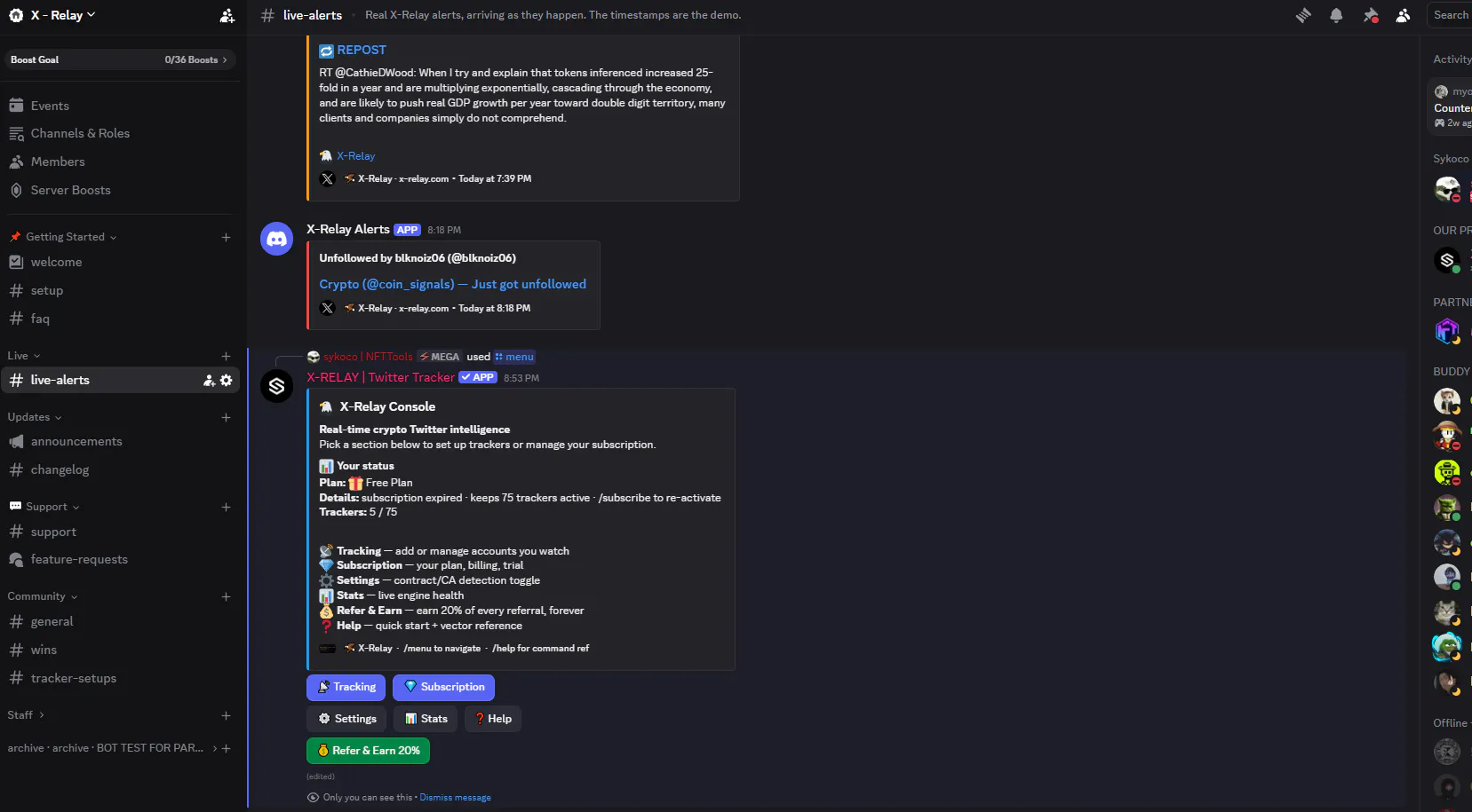 X-Relay — Twitter Tracker gallery image