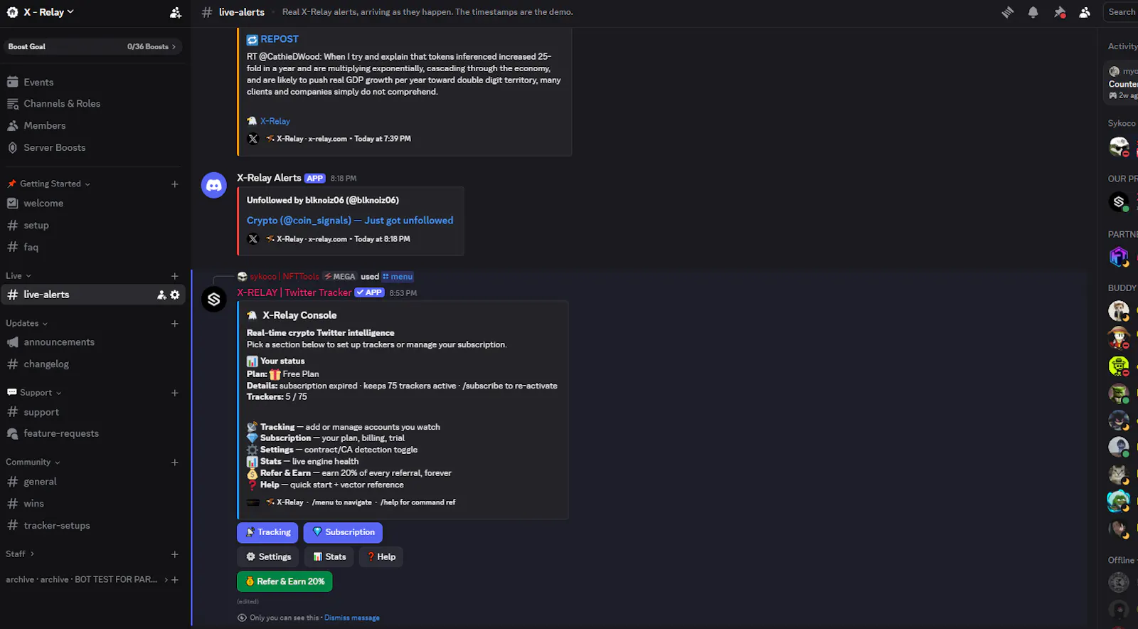 X-Relay — Twitter Tracker screenshot 4