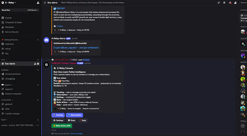 X-Relay — Twitter Tracker screenshot 4