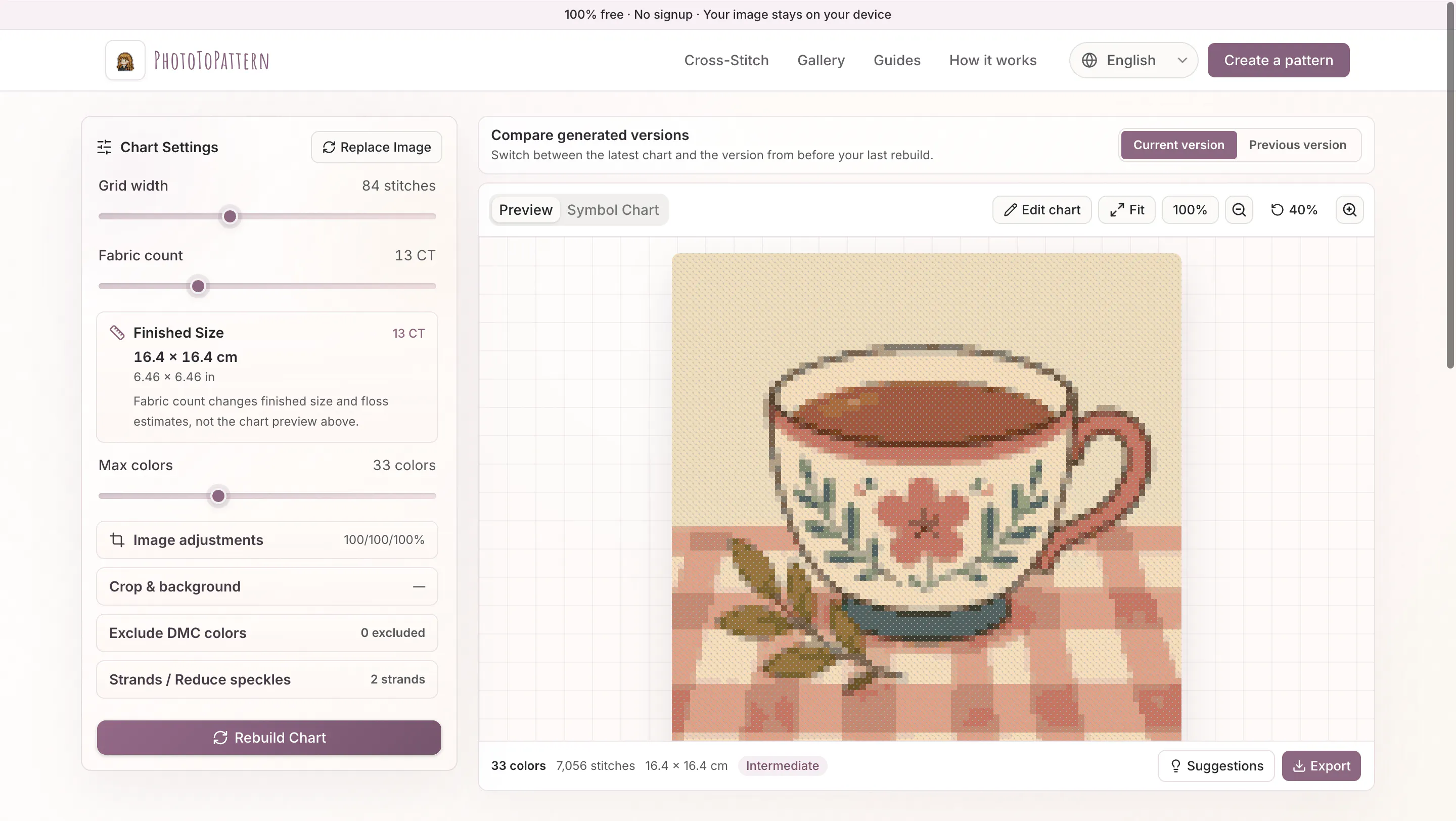 PhotoToPattern gallery image