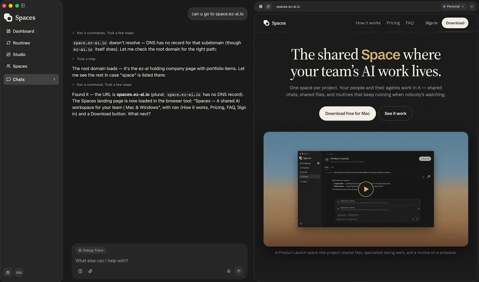 Spaces screenshot 4
