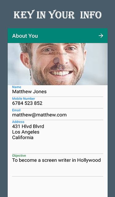 Free Resume Builder Android gallery image