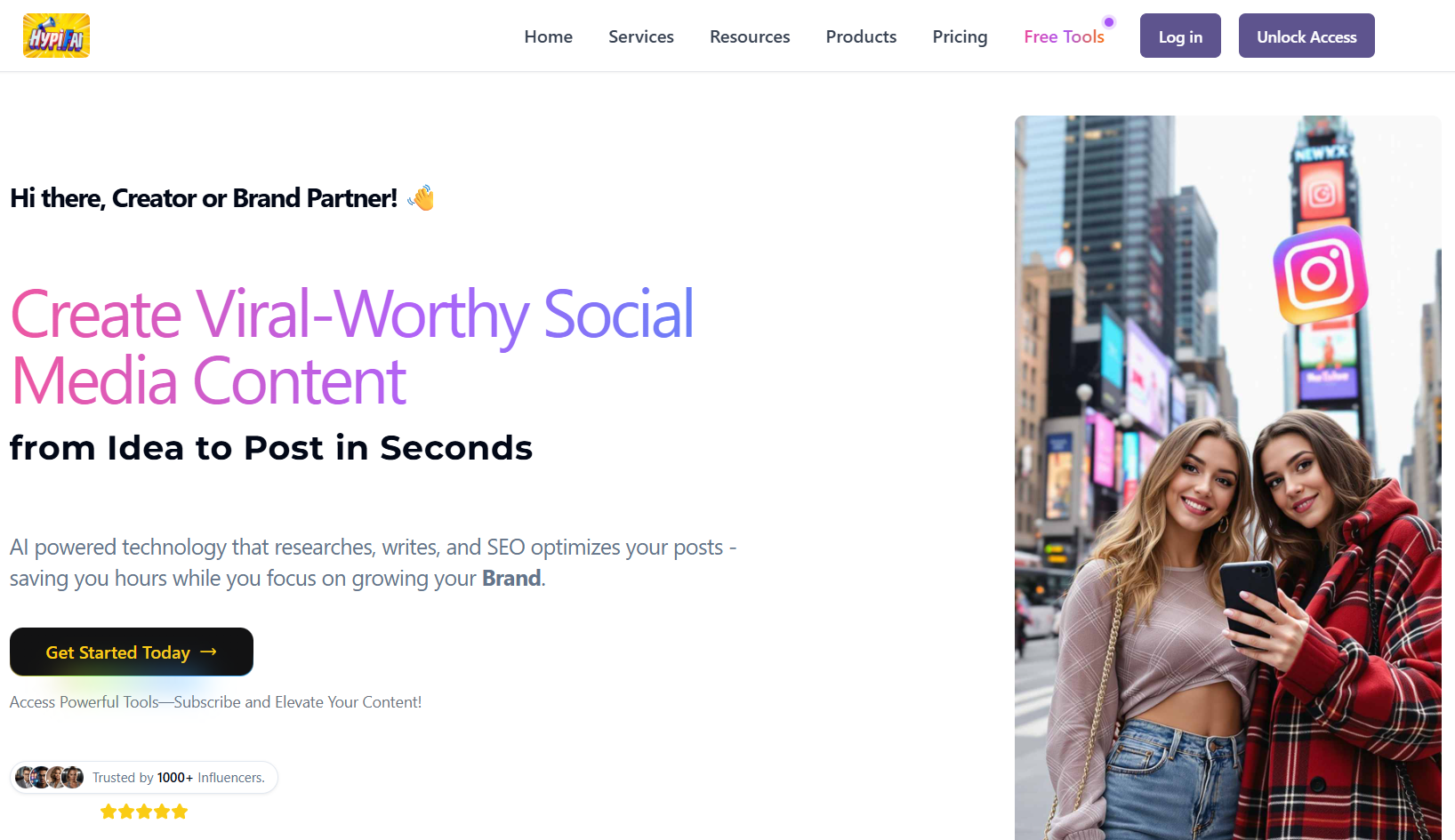 HypiFAI.com - Main product screenshot demonstrating key features and user interface