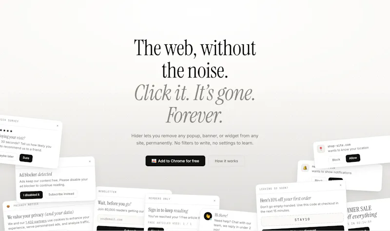 Hider screenshot 2