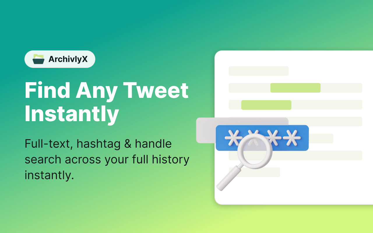 Archivlyx - Organizza, cerca e scarica il tuo archivio Twitter media 2