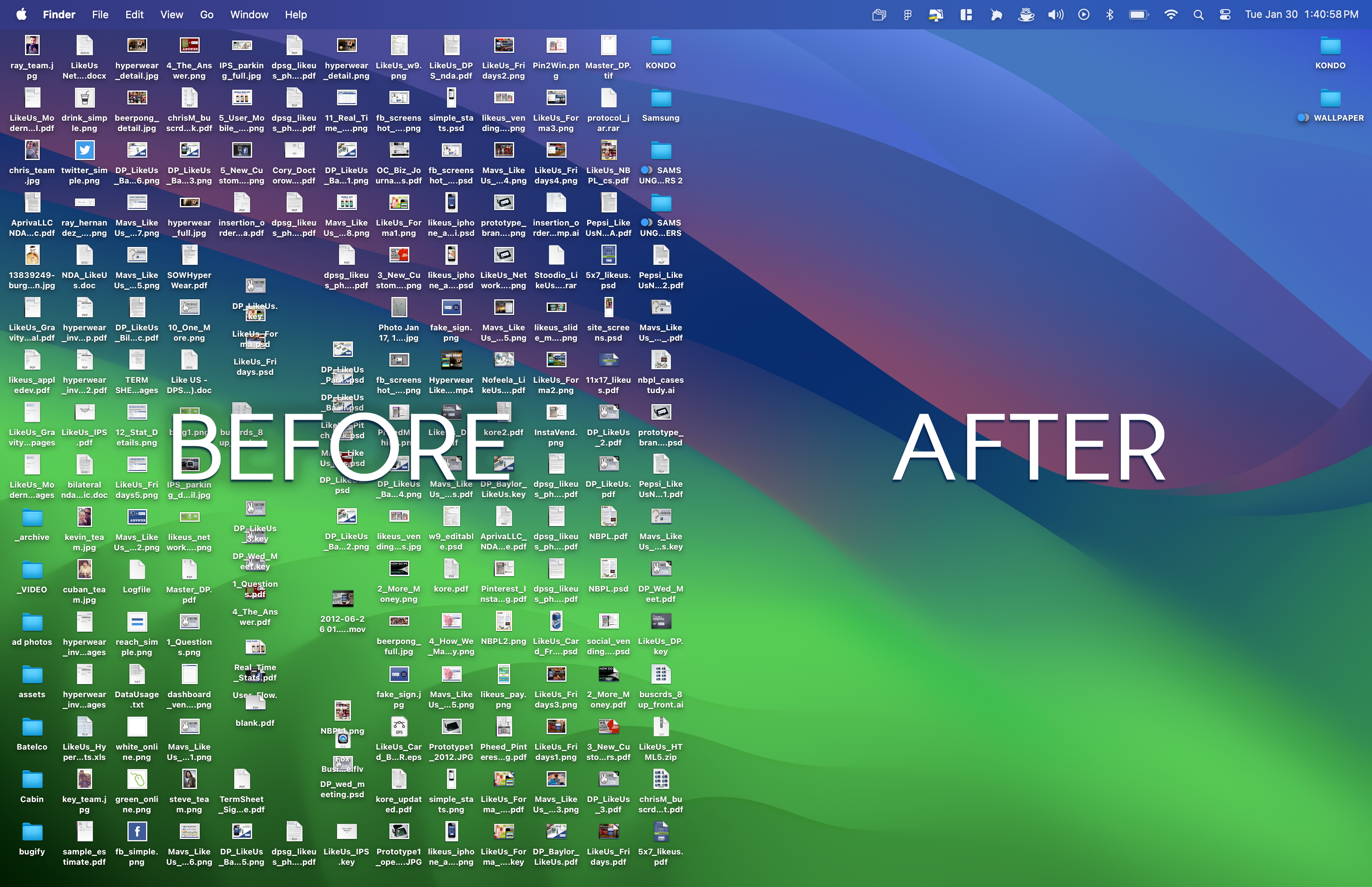 وسائط Kondo - Mac Desktop Cleaner - من نيران القمامة إلى سطح المكتب Zen 2