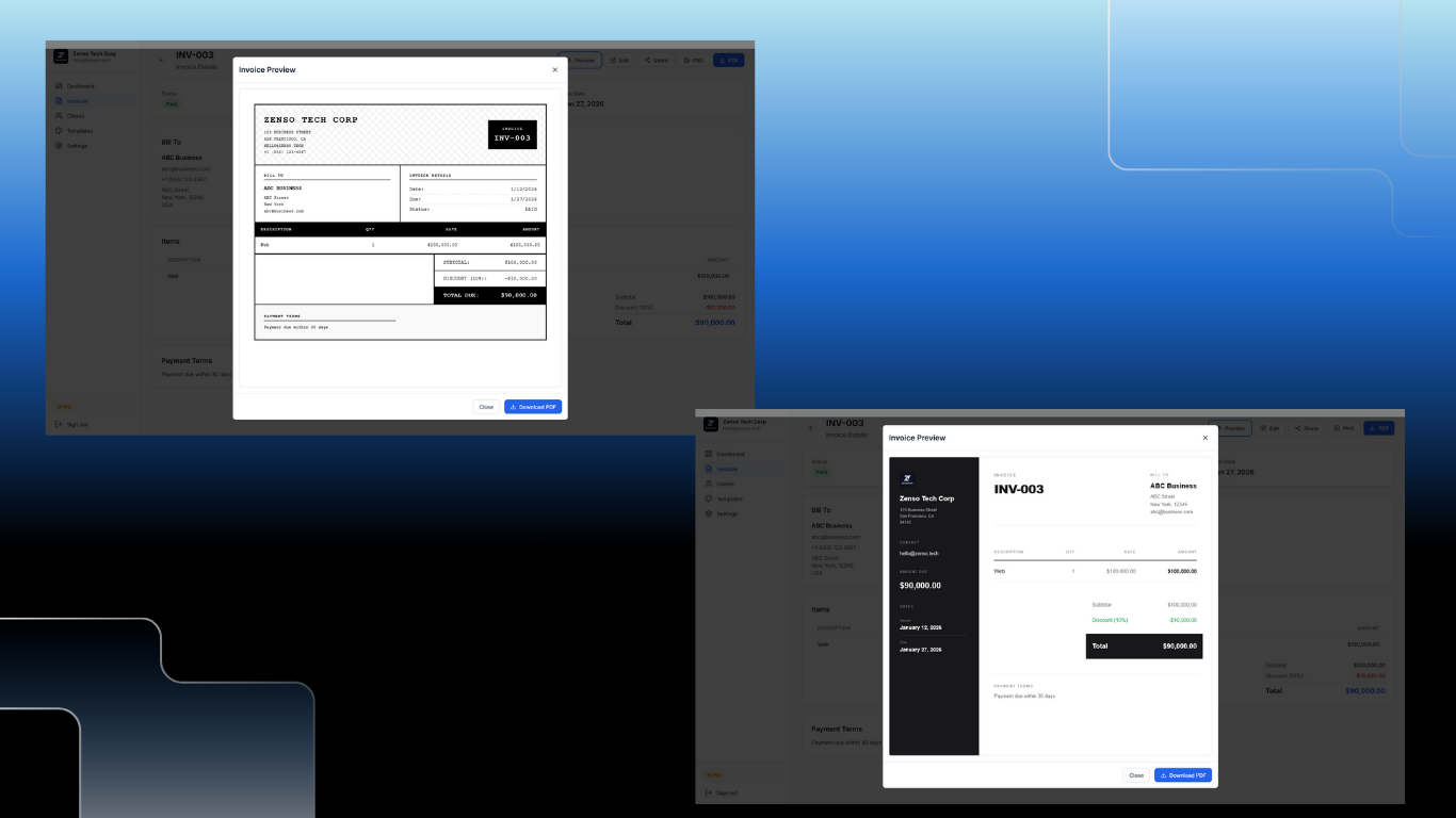 ZensoInvoice gallery image