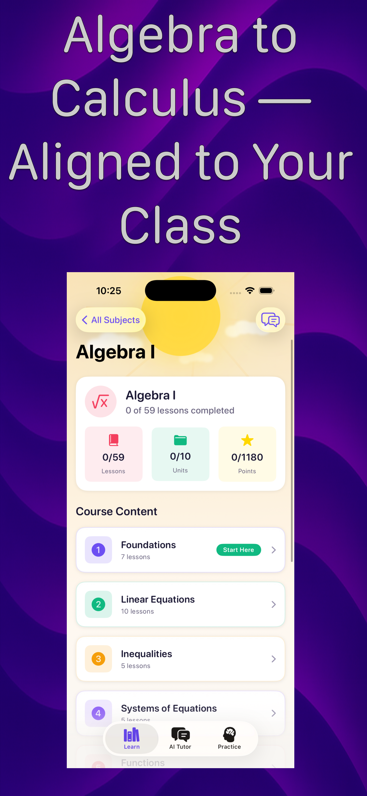 Math Hero: High School Math Tutor - Screenshot 3 showing product features and functionality