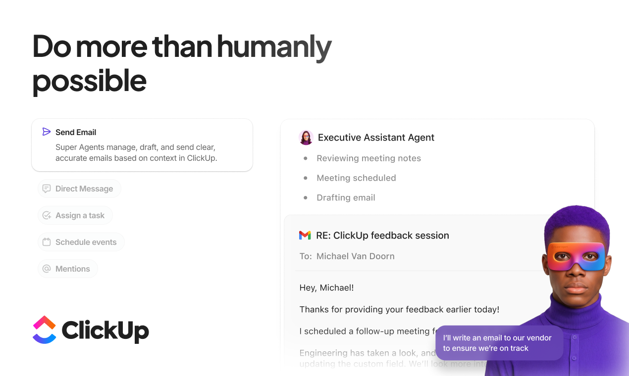 Super Agents by ClickUp - Screenshot 2 showing product features and functionality
