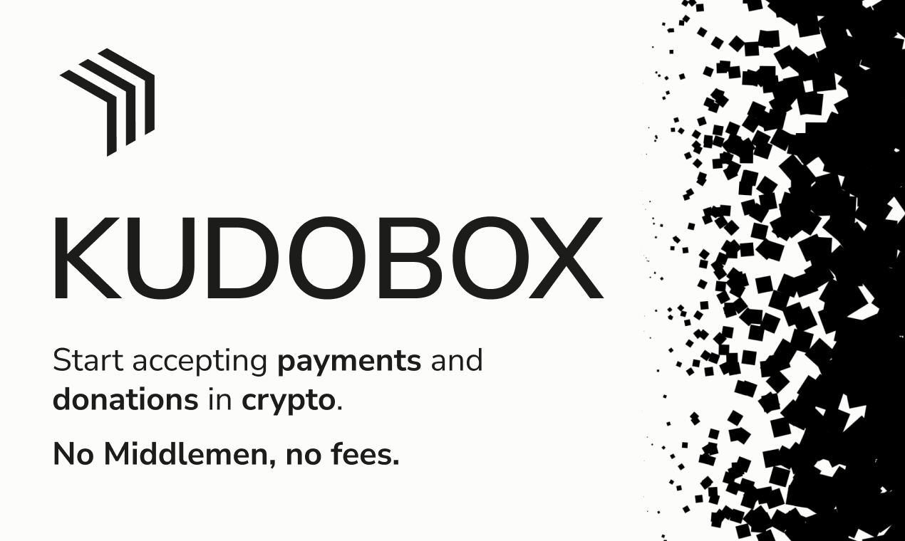 startuptile Kudobox-Accept crypto payments and donations. No middlemen no fees.