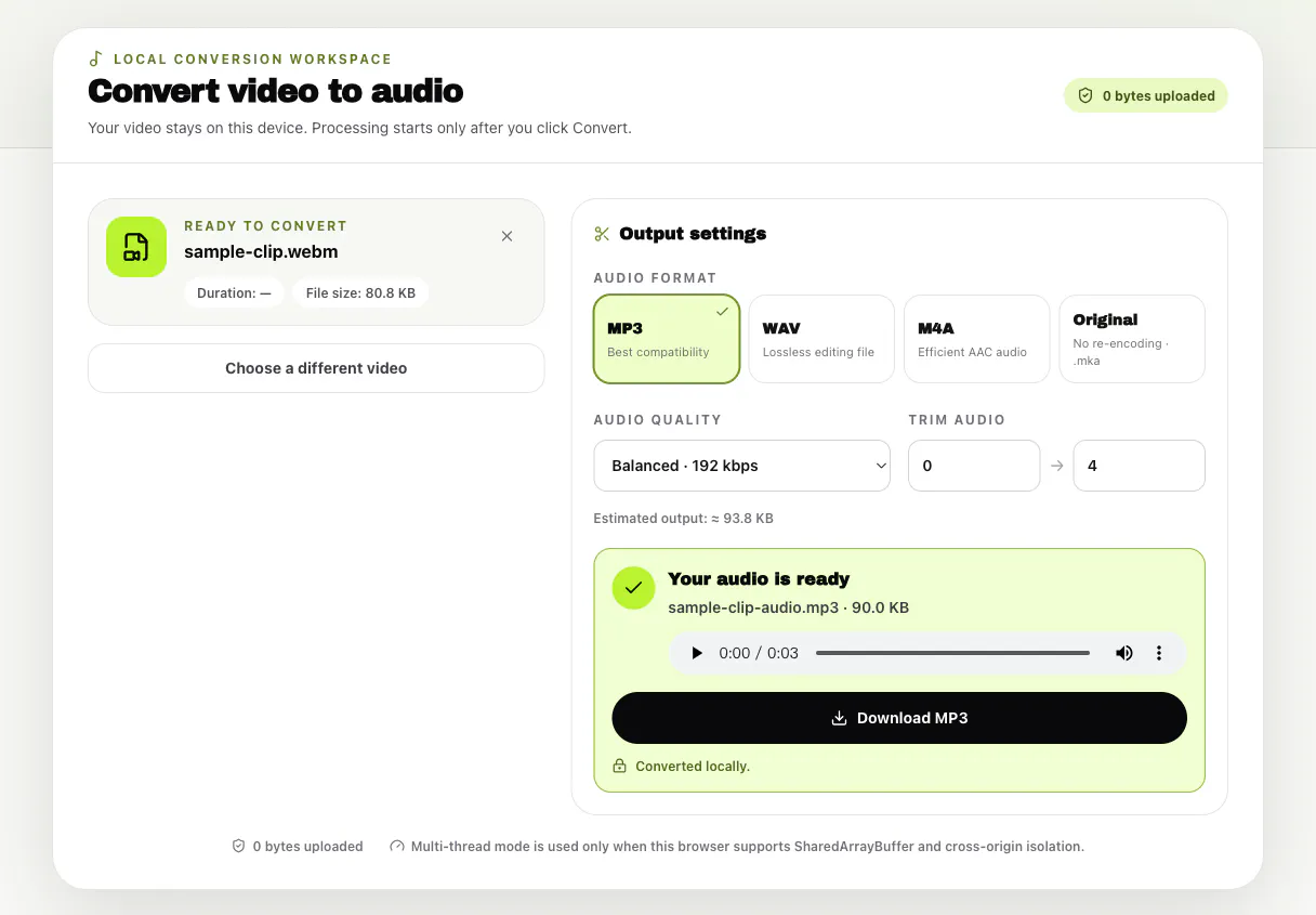 Video to Audio gallery image