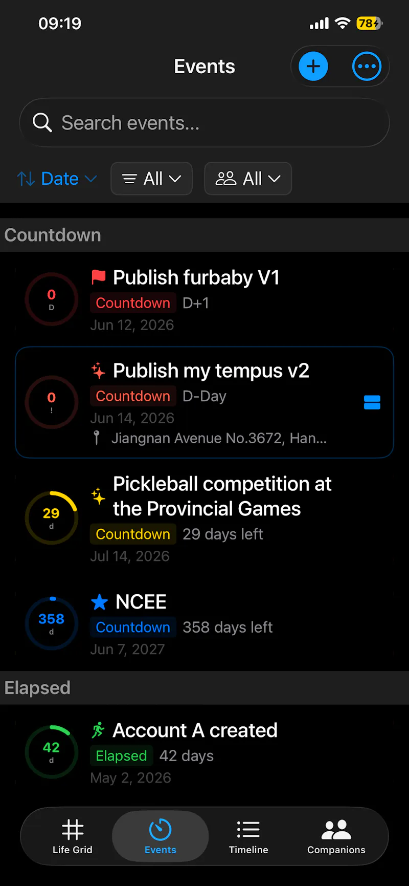 My Tempus Life Progress Widget screenshot 6