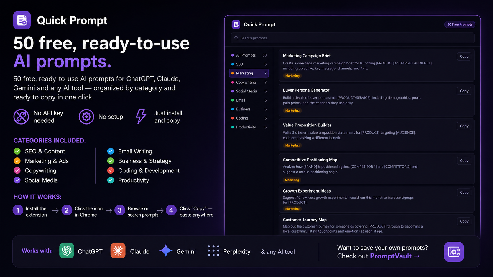 Quick Prompt — Free AI Prompt Library gallery image