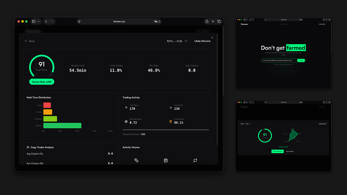 Farmerr - Main product screenshot demonstrating key features and user interface