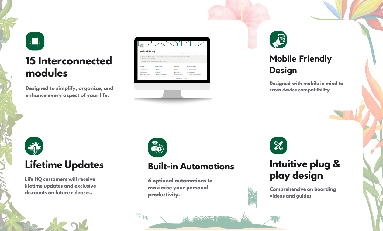 Notion Life HQ - Second Brain - Every system your life needs to flourish in Notion media 3