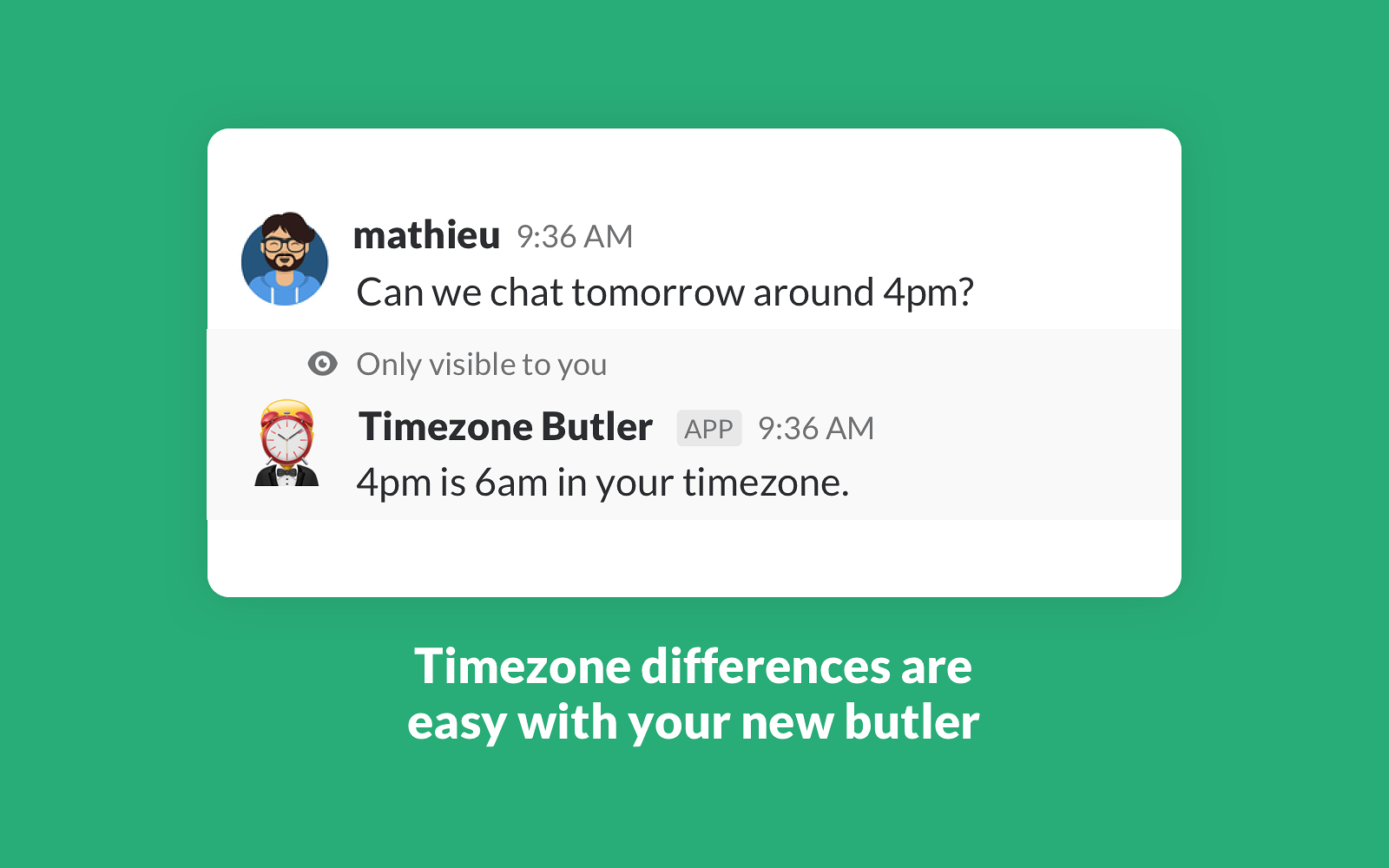 Timezone Butler gallery image