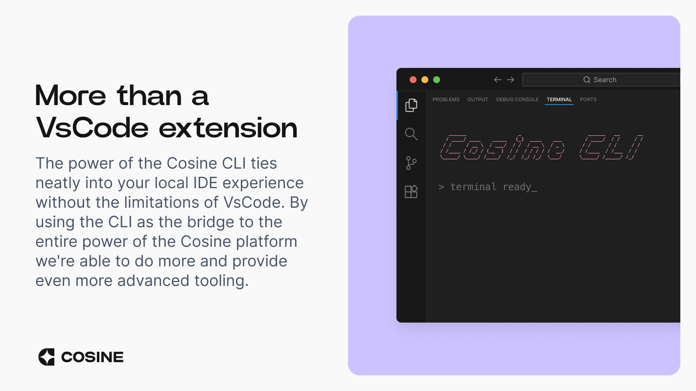 Cosine VS Code Extension gallery image