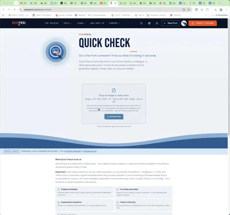 SeenPool screenshot 1 (video preview)
