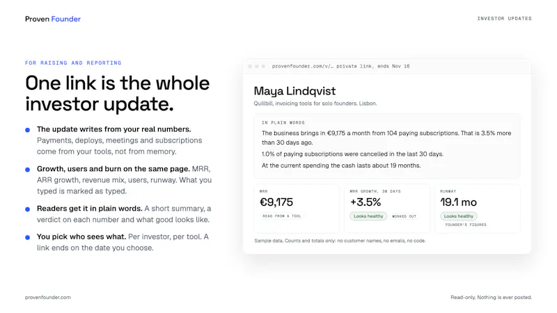 Proven Founder screenshot 3