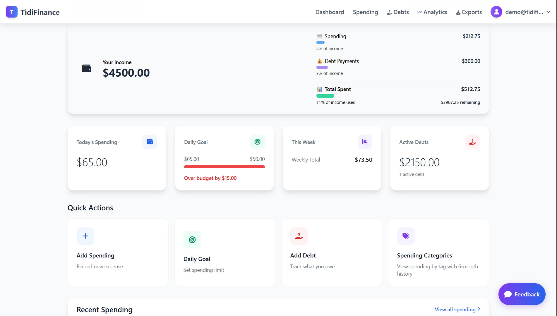 TidiFinance gallery image