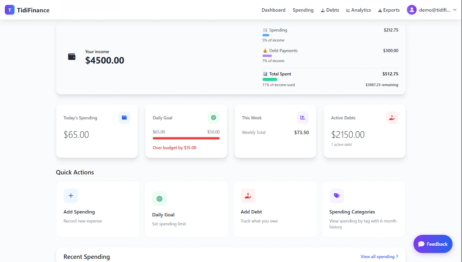 TidiFinance screenshot 4