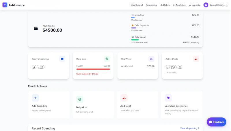 TidiFinance screenshot 4