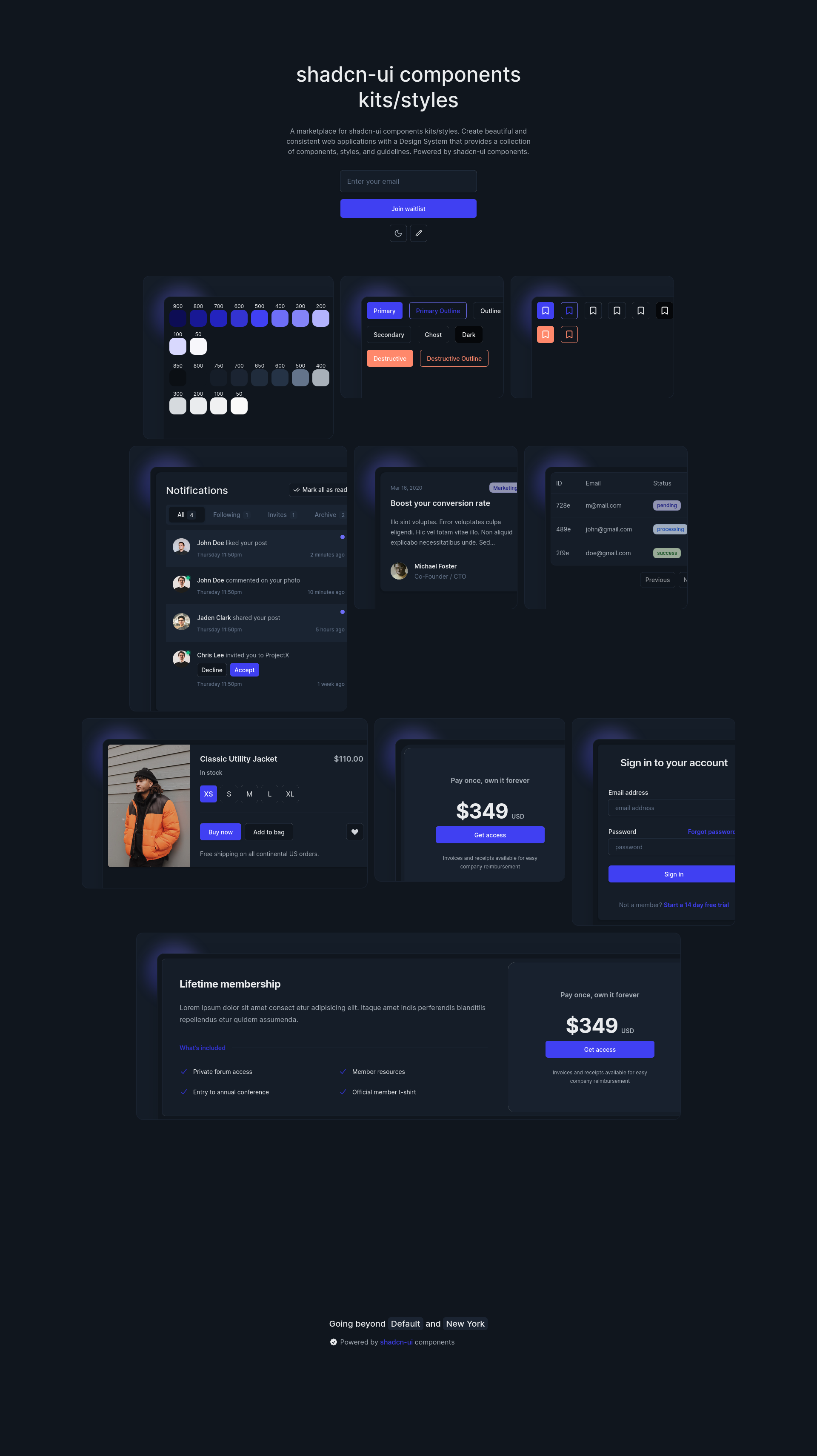 Média SHADCN UI Marketplace 2