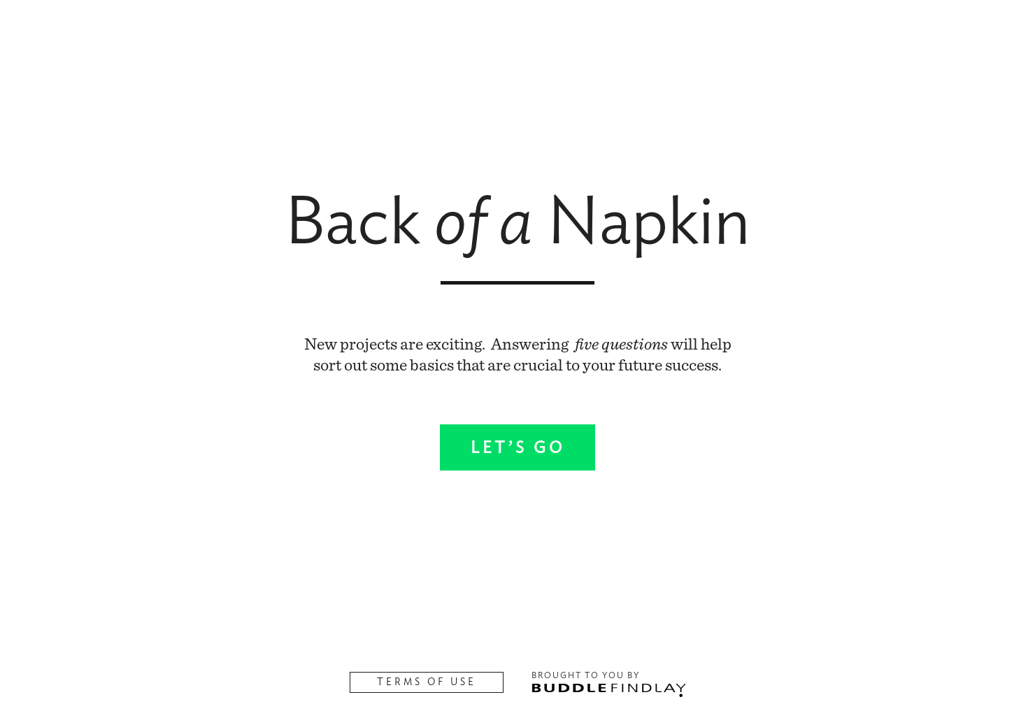 Back of  a napkin gallery image