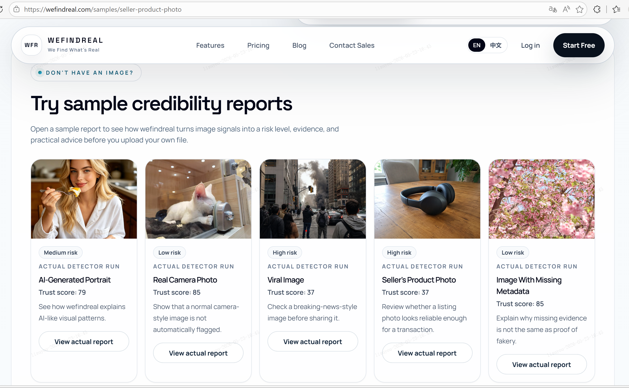 WeFindReal — AI Image Trust Checker gallery image
