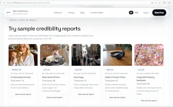 WeFindReal — AI Image Trust Checker gallery image