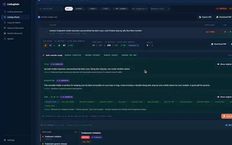 ListingSafe screenshot 4