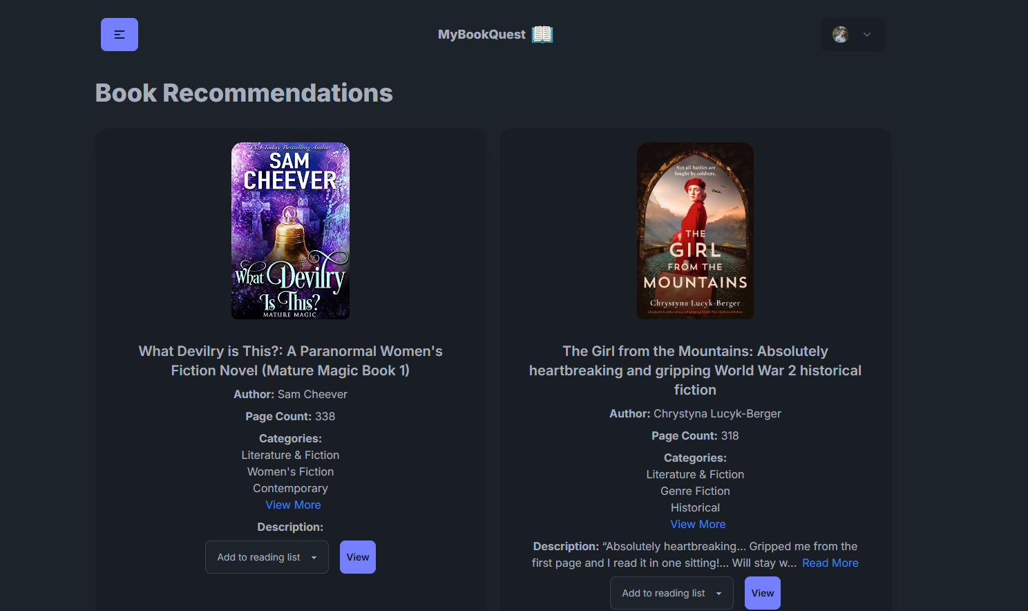 MyBookQuest gallery image