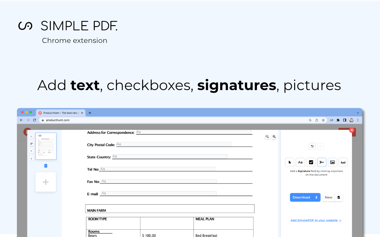 Simplepdf voor chroom media 3