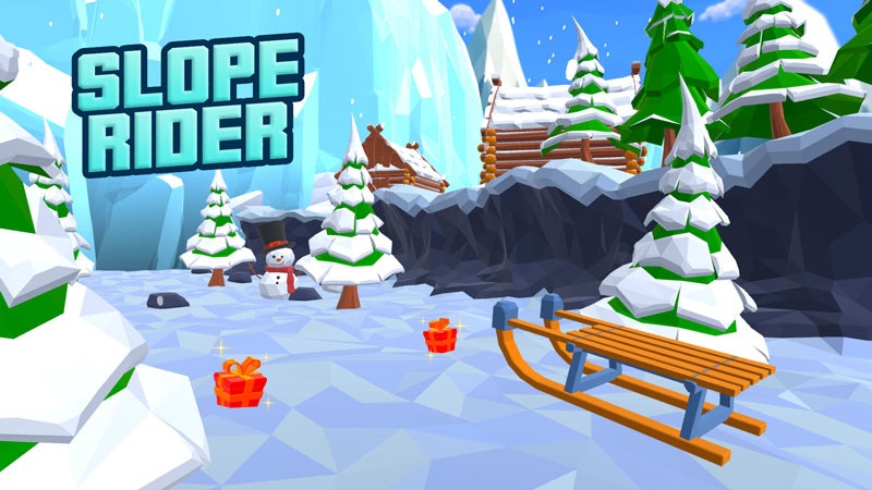 Slope Rider Game - Main screenshot showing features and interface