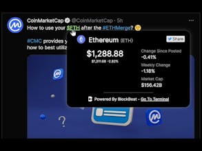 BlockBeat Crypto Hover Chrome Extension gallery image