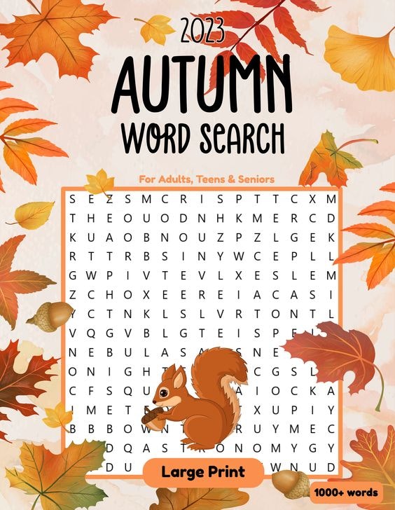 2023 Autumn Word Search