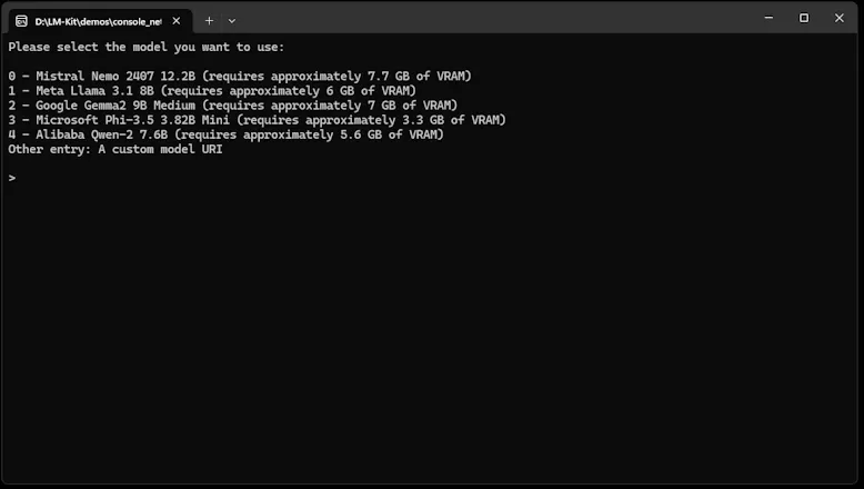 LM-Kit.NET gallery image
