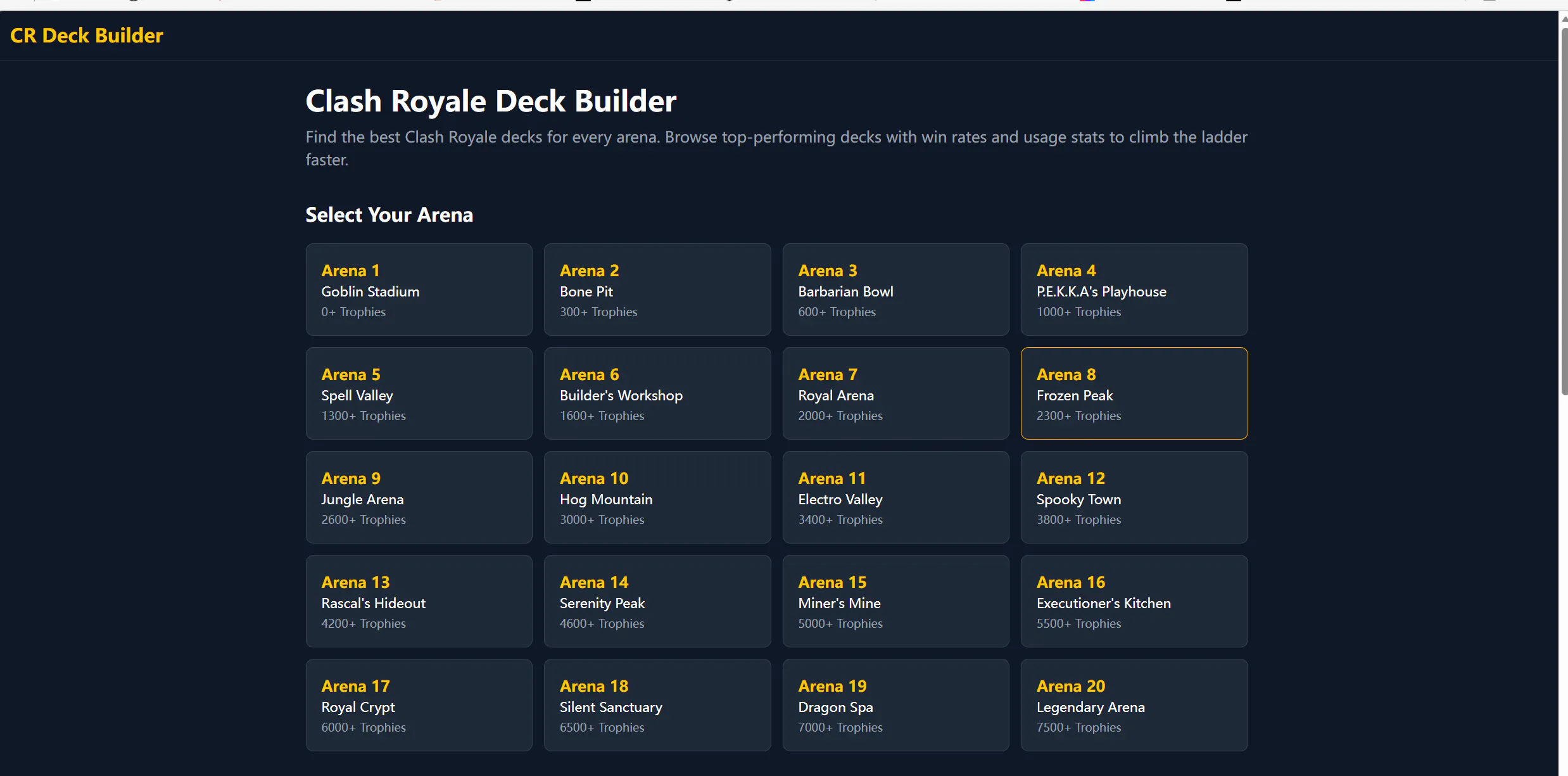 CR Deck Builder product banner