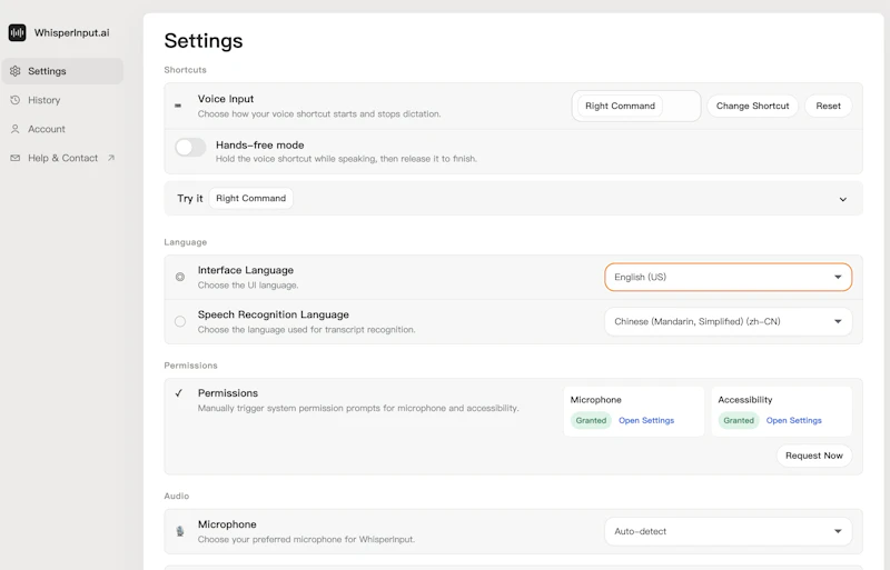 WhisperInput.ai screenshot 1