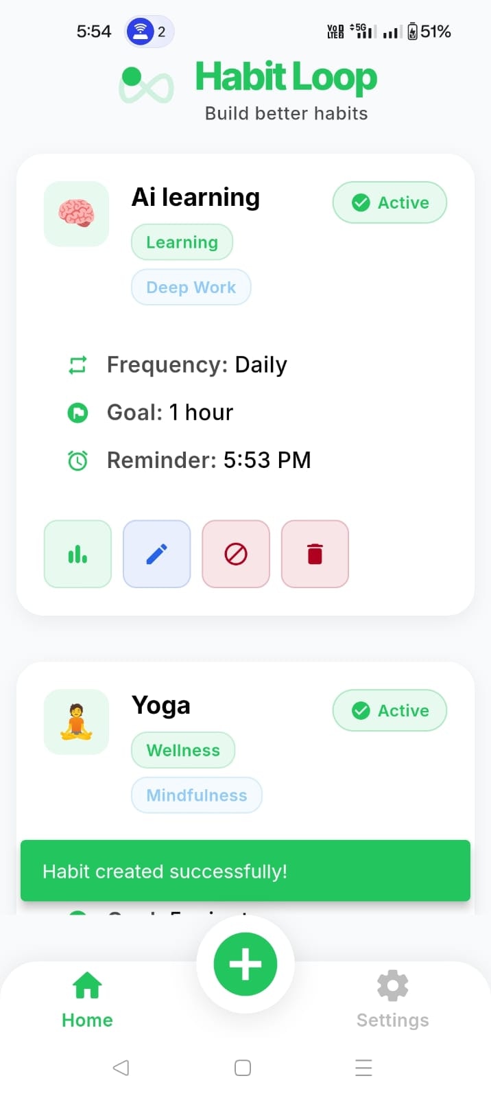 Habitloop:毎日の習慣トラッカー - 生産性、自己改善、GetDisciplined、R/AndroidAppsメディア1