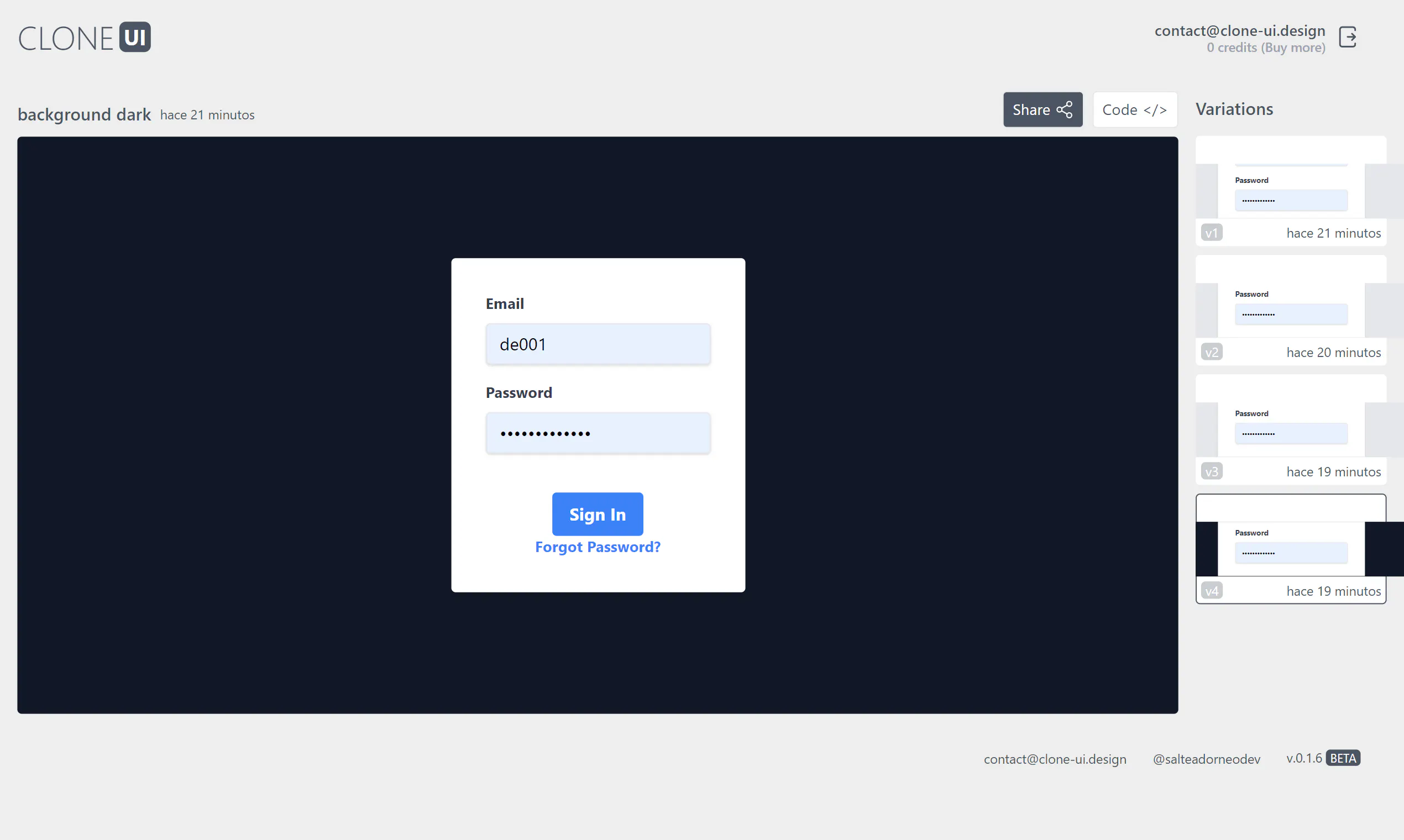 Clone UI: Generate UI components with simple prompts | Product Hunt