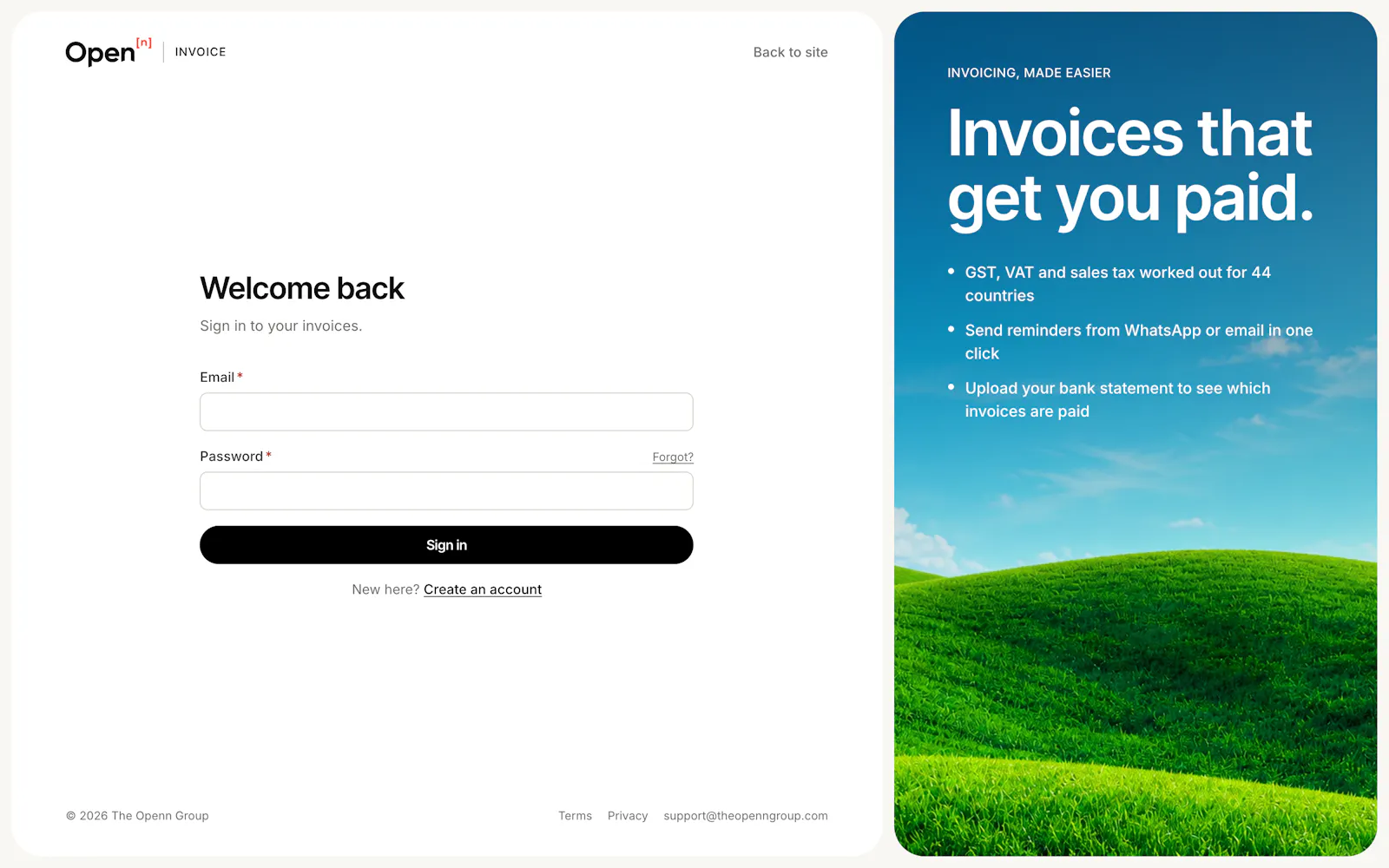 Openn Invoice screenshot 1